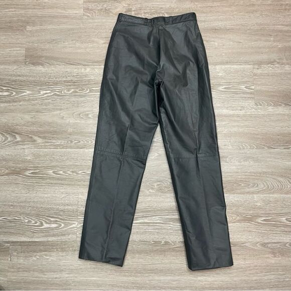 Vintage Jonathan Christopher Canada Gray Genuine Leather Lined Pants - Picture 2 of 6